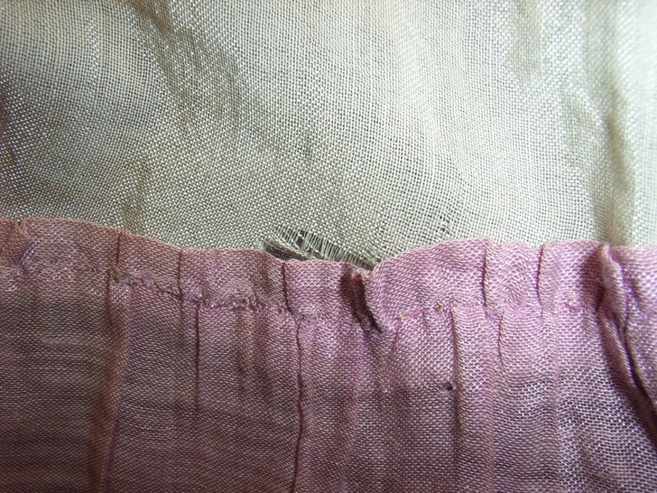 Strappo nella gonna dopo il restauro